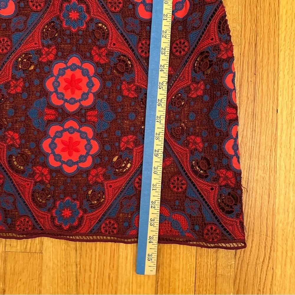 SANDRO RED LACE DRESS size FR3 # - Picture 9 of 14